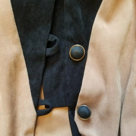 VTG 80s Shirt Sz 14 Sheri Martin NY Color Block Slimming - Picture 5 of 8